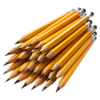 AI generated 3D Rendering of a School Pencils Stack on Transparent Background - Ai Generated png