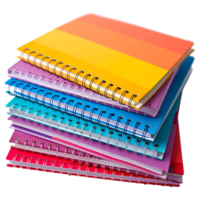 AI generated 3D Rendering of a School or College Note Books on Transparent Background - Ai Generated png