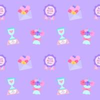 ute seamless pattern hand drawn Happy mother day background vector illustration