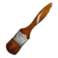 AI generated 3D Rendering of a Paint Brush on Transparent Background - Ai Generated png