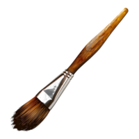 AI generated 3D Rendering of a Paint Brush on Transparent Background - Ai Generated png