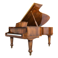 ai gerado 3d Renderização do uma piano em transparente fundo - ai gerado png