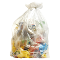 AI generated 3D Rendering of a Garbage in a Plastic on Transparent Background - Ai Generated png