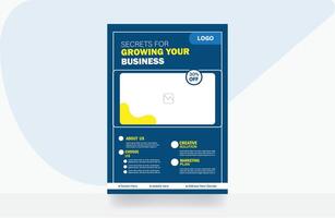 Corporate business flyer design vector