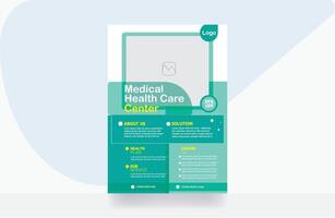 Medical healthcare flyer business template vector