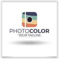 Vector colorful photo logo template