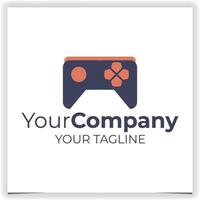 Vector game console logo design template