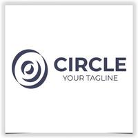 Vector circular logo design template