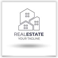 Vector real estate logo design template