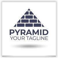 Vector pyramid logo design template