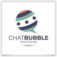 Vector Chat bubble logo design template