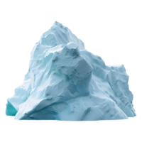 ai generado 3d representación de un gigante hielo burgo en transparente antecedentes - ai generado png