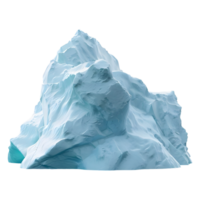 AI generated 3D Rendering of a Giant Ice Burg on Transparent Background - Ai Generated png