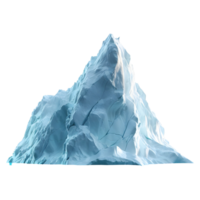 ai generado 3d representación de un gigante hielo burgo en transparente antecedentes - ai generado png