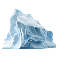 ai generado 3d representación de un gigante hielo burgo en transparente antecedentes - ai generado png