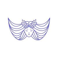 belleza spa logo, mujer spa logo vector