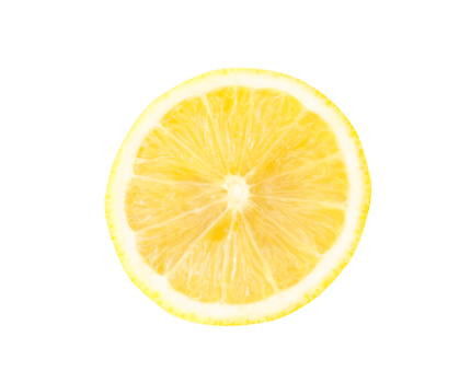 Single whole fresh beautiful yellow lemon isolated with