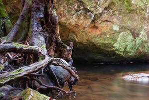 largo exposición foto de cascada caídas, Macquarie pasar nsw Australia