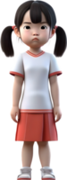 AI generated 3D cute cartoon child icon. png