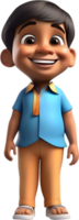 AI generated 3D cute cartoon child icon. png