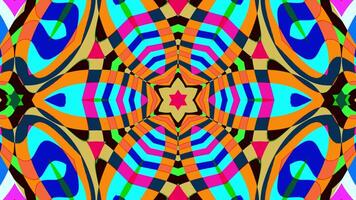 A vj loop of geometrical psychedelic pattern video