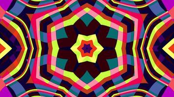 A vj loop of geometrical psychedelic pattern video
