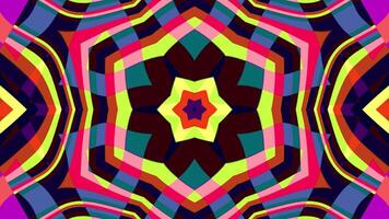 ein vj Schleife von geometrisch psychedelisch Muster video