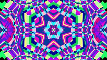 A vj loop of geometrical psychedelic pattern video