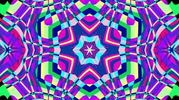 en vj slinga av geometrisk psychedelic mönster video