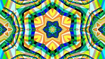 en vj slinga av geometrisk psychedelic mönster video