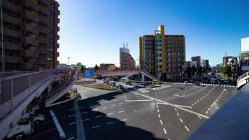 A timelapse of the traffic jam at the crossing in Tokyo wide shot video