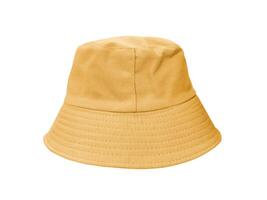 brown bucket hat Isolated on a white background photo