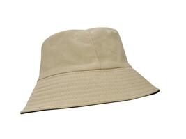 brown bucket hat Isolated on a white background photo