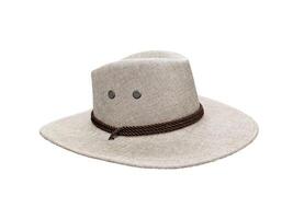 cowboy straw hat Isolated on a white background photo
