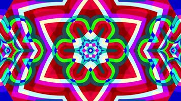 A vj loop of geometrical psychedelic pattern video