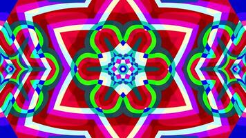 A vj loop of geometrical psychedelic pattern video