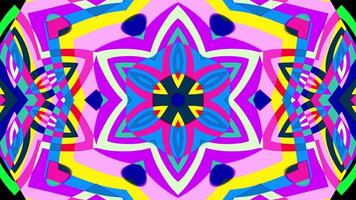 A vj loop of geometrical psychedelic pattern video