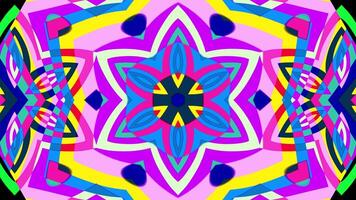 A vj loop of geometrical psychedelic pattern video