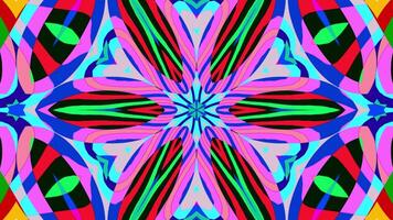 A vj loop of geometrical psychedelic pattern video