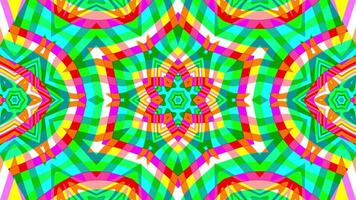 A vj loop of geometrical psychedelic pattern video