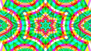 A vj loop of geometrical psychedelic pattern video