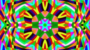 ein vj Schleife von geometrisch psychedelisch Muster video