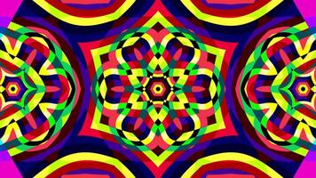 A vj loop of geometrical psychedelic pattern video