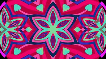 A vj loop of geometrical psychedelic pattern video