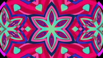 A vj loop of geometrical psychedelic pattern video