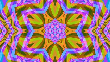A vj loop of geometrical psychedelic pattern video
