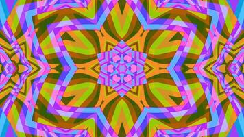 A vj loop of geometrical psychedelic pattern video