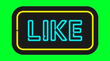 like neon sign on green background video