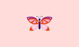 vector ilustración de mariposa belleza plano diseño