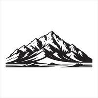 AI generated Changtse mountain silhouette vector illustration